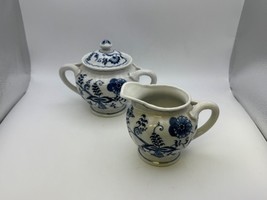 Blue Danube Japan Creamer &amp; Sugar Bowl Set with Rectangle Mark - $1,032.21 MXN