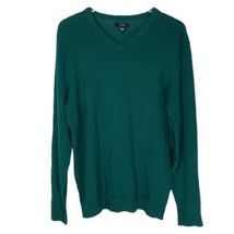 Alfani Men&#39;s Green Promo V-Neck Long Sleeve Pullover Sweater Sz Medium - £28.11 GBP