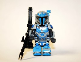 Minifigure Mandalorian Heavy Infantry Blue Tv Show Star Wars Bulk Block - $158.10 MXN