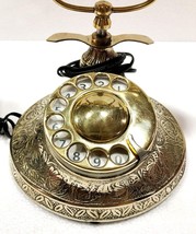 Beautiful Vintage Solid Victorian Brass Rotary Dial Working Telephone - £73.26 GBP
