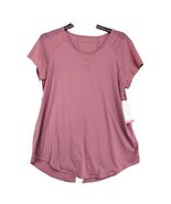 NWT Queenie Ke Pink Yoga Top Women&#39;s XXL Open &amp; Mesh Back Lightweight Ai... - $35.00 CAD