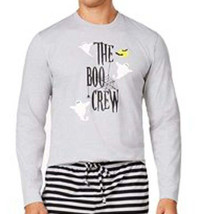 allbrand365 designer Mens Boo Crew Knit Printed Top, Large, Boo Crew Grey - $45.00