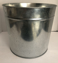 1ea Galvanized Metal 11&quot; Tall Heavy Duty Pail,Bucket, PLANTER-RARE-SHIPS N 24HRS - £46.95 GBP