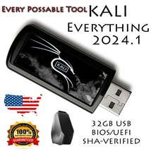 Kali Linux Everything 2024.1 32GB USB - UEFI/Legacy Compatible - AMD 64BIT - £13.94 GBP