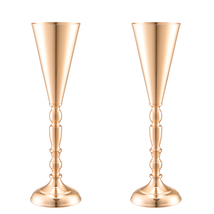 VEVOR 10PCS 43cm/16.9” H Wedding Flower Vase, Metal Wedding Trumpet Cent... - $55.90