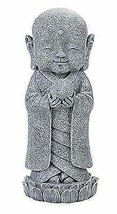 Ebros Japanese Jizo Monk Standing On Lotus Figurine 9.75&quot;H (With Wisdom ... - $38.99