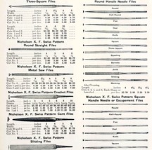 1922 N.T. Bushnell Metal Files Tools Advertisement Catalogue Hardware DWA21 - $24.99