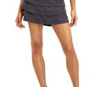 ID Ideology Flounce Skort Skirt Womens Small Deep Gray Stretch Layered T... - $23.36