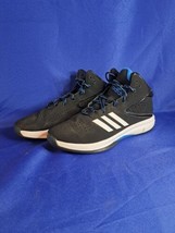 Adidas Mens Cross ‘Em Up Sneakers Shoes Black Blue Lace Up Sz US 6 - £22.41 GBP