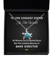 Necklace Present For Band Director Sister - Jewelry Turtle Pendant Gifts From  - $49.95