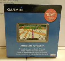 Garmin Nuvi 260W GPS Navigation Device Touchscreen Spoken Street Names - £48.58 GBP