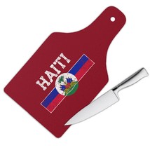 Haitian Flag Coat Of Arms : Gift Cutting Board Haiti Independence Day Pride Nati - £23.17 GBP