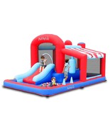 Inflatable Bounce House With Slide, Jumping Castle With Blower,Children ... - £418.21 GBP