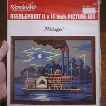 NEW Vtg NeedleCraft America WonderArt MISSISSIPPI #6356 Needlepoint Kit 11x14 - £63.58 GBP