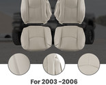 Front Leather Seat Cover Light Tan For Chevy Tahoe GMC Yukon 2003 2004 2... - $77.54