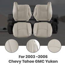 Front Leather Seat Cover Light Tan For Chevy Tahoe GMC Yukon 2003 2004 2005 2006 - £67.59 GBP