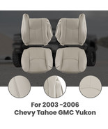 Front Leather Seat Cover Light Tan For Chevy Tahoe GMC Yukon 2003 2004 2... - £61.26 GBP