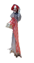 Animated Creepy Clown Halloween Party Decor 5&#39; Long Working Condition - £36.04 GBP