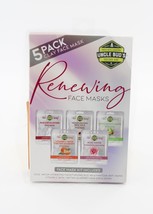 Uncle Bud s 5 Pack Renewing Clay Face Mask Kit - £7.90 GBP