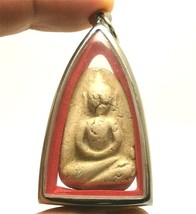 Lp Plub Rare Thai Antique Buddha Amulet Rich Long Happy Life Pendant Great Gift - £76.52 GBP