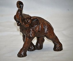 Vintage Red Mills Mfg. Wild Elephant Pecan Resin Figurine African Safari... - £23.45 GBP