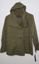 French Connection Jacket Drape Front Olive Green Womens Sz S NEW - £34.02 GBP