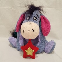 Eeyore Star Winnie the Pooh Plush Stuffed Animal 6&quot; Bean Bag 2001 Disney Store - £11.59 GBP