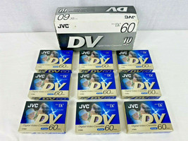 Sealed JVC DVC Digital Video Cassette Tapes Mini DV - DVM60 - Lot of 9 -... - $59.40
