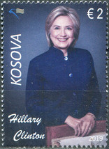 Kosovo 2019. Personalities. Hillary Clinton (MNH OG) Stamp - £4.74 GBP