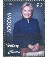 Kosovo 2019. Personalities. Hillary Clinton (MNH OG) Stamp - £4.66 GBP
