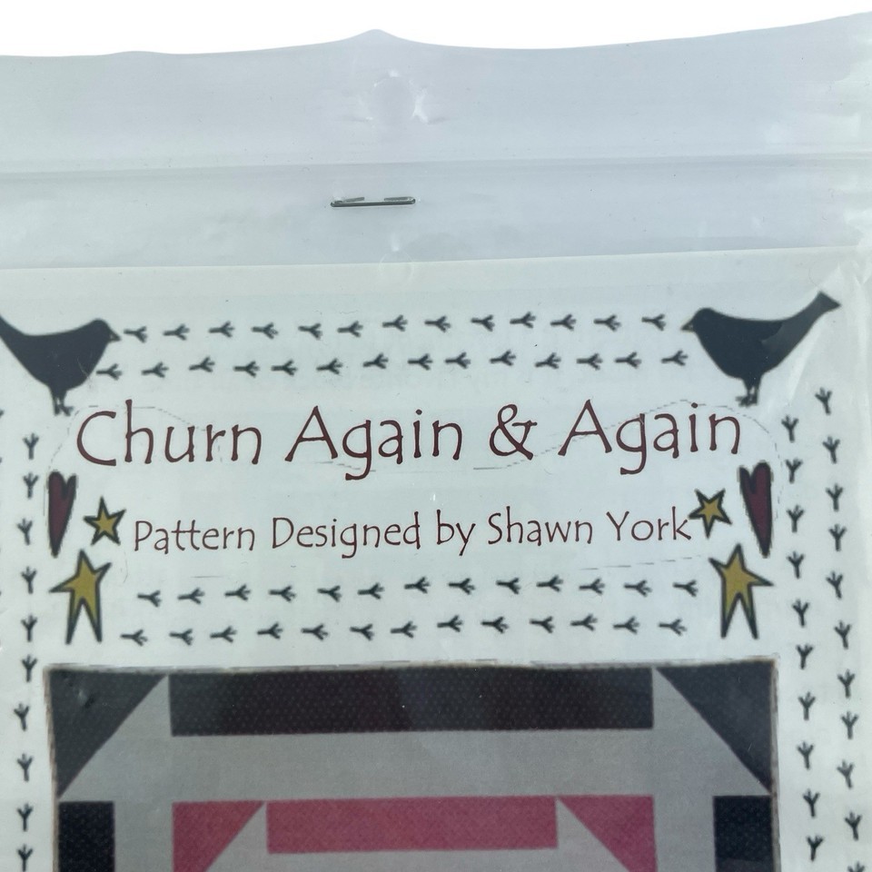 Rusty Crow Quilt Shop Pattern Churn Again & Again by Shawn York 60" x 60" Quick Item image 4