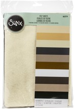 Sizzix Felt Sheets 10/Pkg-Assorted Colors-Neutral - £13.71 GBP