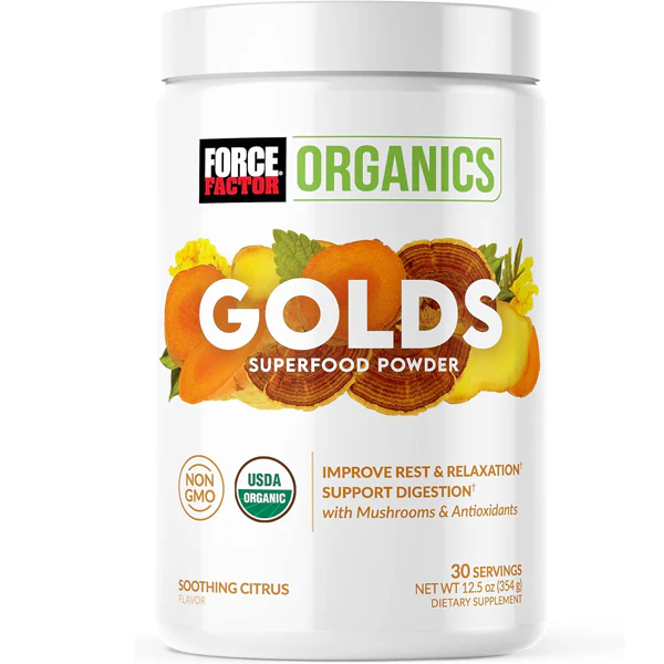 Force Factor Organics Golds Superfood Powder Soothing Citrus 30 Servings - £22.39 GBP