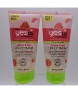 LOT OF 2 YES TO JELLY MASK Watermelon Light Hydration Super Fresh 3oz ea... - $14.84