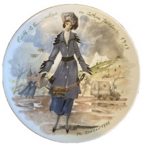 Limoges Les Femmes Du Siecle &#39;Edith, la Femme Pratique&#39; 1976 Art Collector Plate - £3.86 GBP