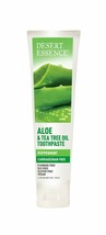 Desert Essence Aloe &amp; Tea Tree Oil Toothpaste - Peppermint - Ideal For Sensit... - £8.47 GBP
