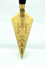 Blue Lodge Master Mason Freemason Masonic GOLD Trowel - £23.42 GBP