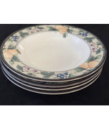 Mikasa Intaglio Garden Harvest Dinner Plates (4) Stoneware 11&quot; Fruit Motif - £30.54 GBP