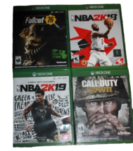 Lot Of 4 Xbox One Games Call of Duty WWII, Fallout 76, &amp; NBA 2K18 &amp; 2K19 - £17.69 GBP