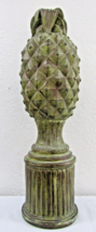 Vintage Large Green Pineapple on Column Sculpture - £99.37 GBP