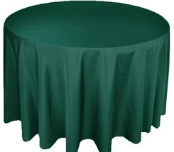 Riegel Premier Restaurant Quality Tablecloth Forest Green 84&quot; Round New Home - £28.76 GBP