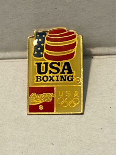 Coca Cola USA Olympic Boxing Souvenir Collectable  Pin Hat/ Lapel Barcel... - $7.91