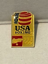 Coca Cola USA Olympic Boxing Souvenir Collectable  Pin Hat/ Lapel Barcelona 1992 - £6.18 GBP