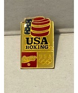 Coca Cola USA Olympic Boxing Souvenir Collectable  Pin Hat/ Lapel Barcel... - £6.24 GBP