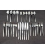 WILL O&#39; WISP Stainless FLATWARE Oneida Heirloom Cube Mark Set 28 Pcs - €128,68 EUR