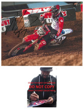 Malcolm Stewart motocross supercross signed 8x10 photo COA proof autographed - £86.04 GBP