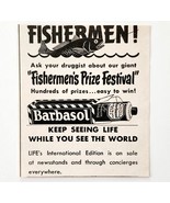 1950 Barbasol Shaving Cream Fishermen Prize Festival Advertisement Hair ... - $27.40 CAD