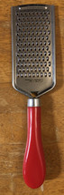 Pioneer Woman Red &amp; Chrome Hand Grater. Cheese Grater Nice Kitchen Tool - $11.99