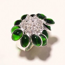 Chrome Diopside Gemstone Handmade Valentine&#39;s Day Gift Ring Jewelry 7&quot; SA 3746 - £4.72 GBP