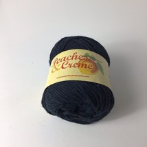 Peaches &amp; Creme Worsted Cotton Yarn in black 01040, 1 Skein - $5.45
